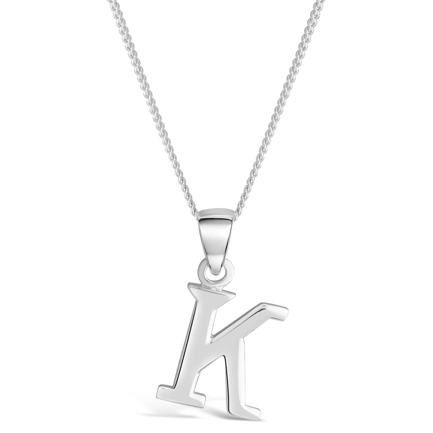 Block letter necklace shop