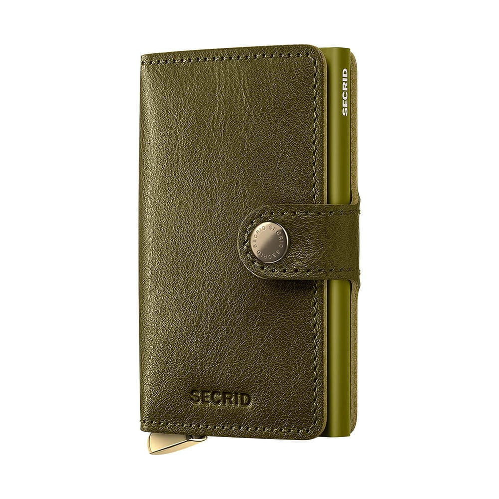 Secrid Basco Olive+ Leather Miniwallet