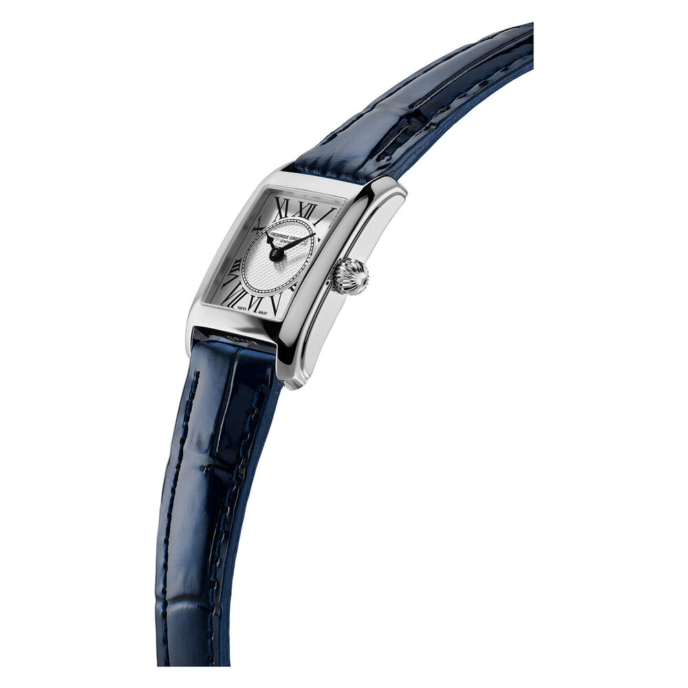 Frederique Constant Classics Carree Blue Strap Ladies Watch image number 2