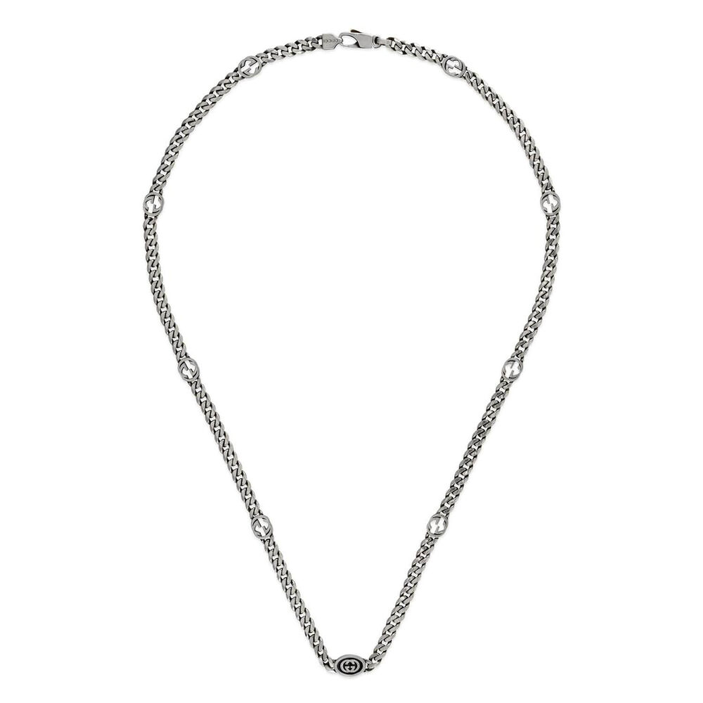 Gucci Interlocking Woven Logo Necklet