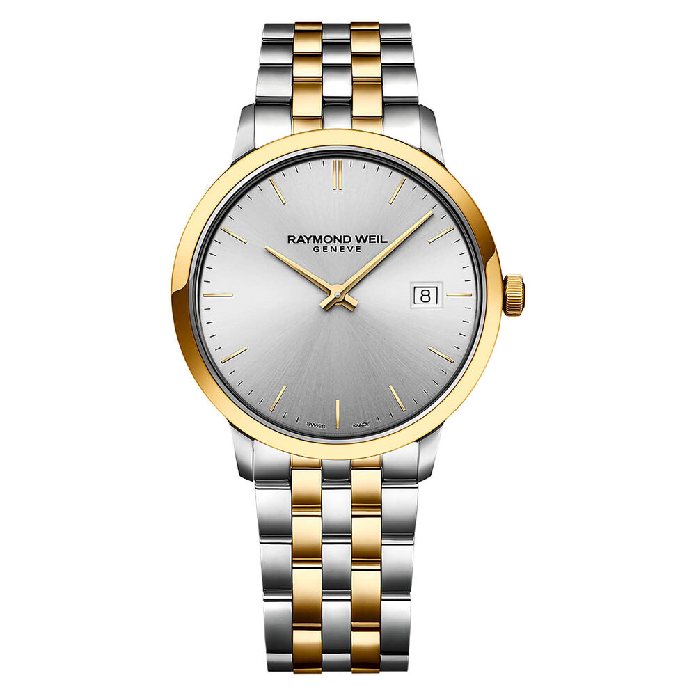 Raymond Weil Toccata Silver Dial Two Tone 39mm Mens Watch