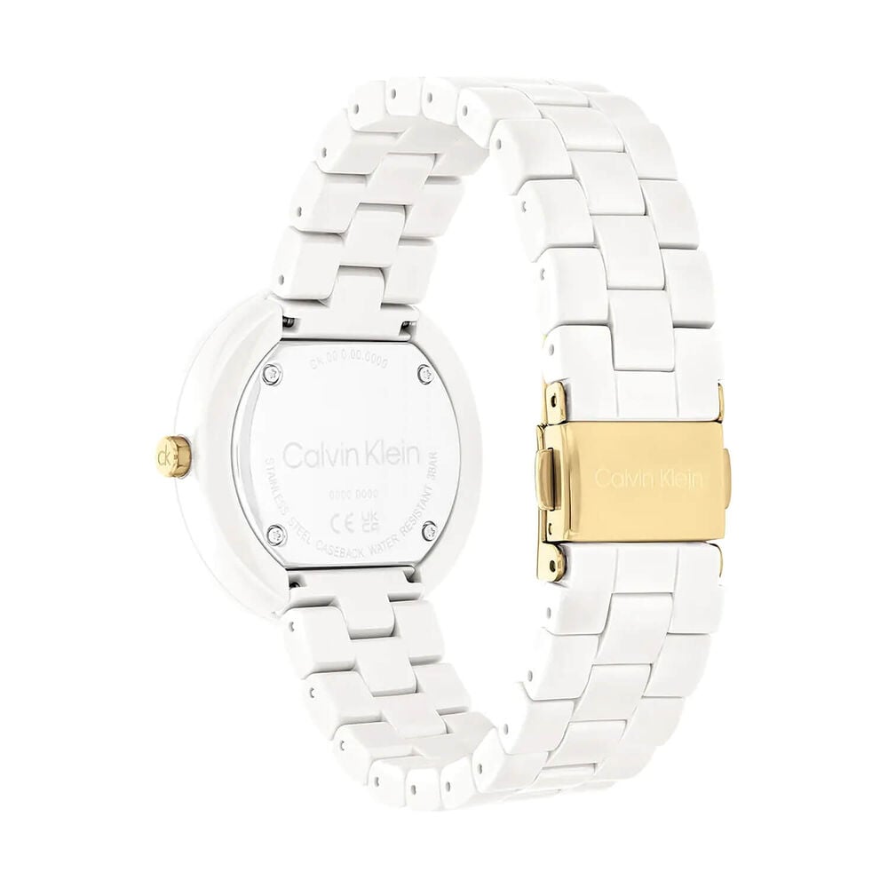 Calvin Klein Pure 34mm White Dial Ceramic Bracelet Watch image number 2