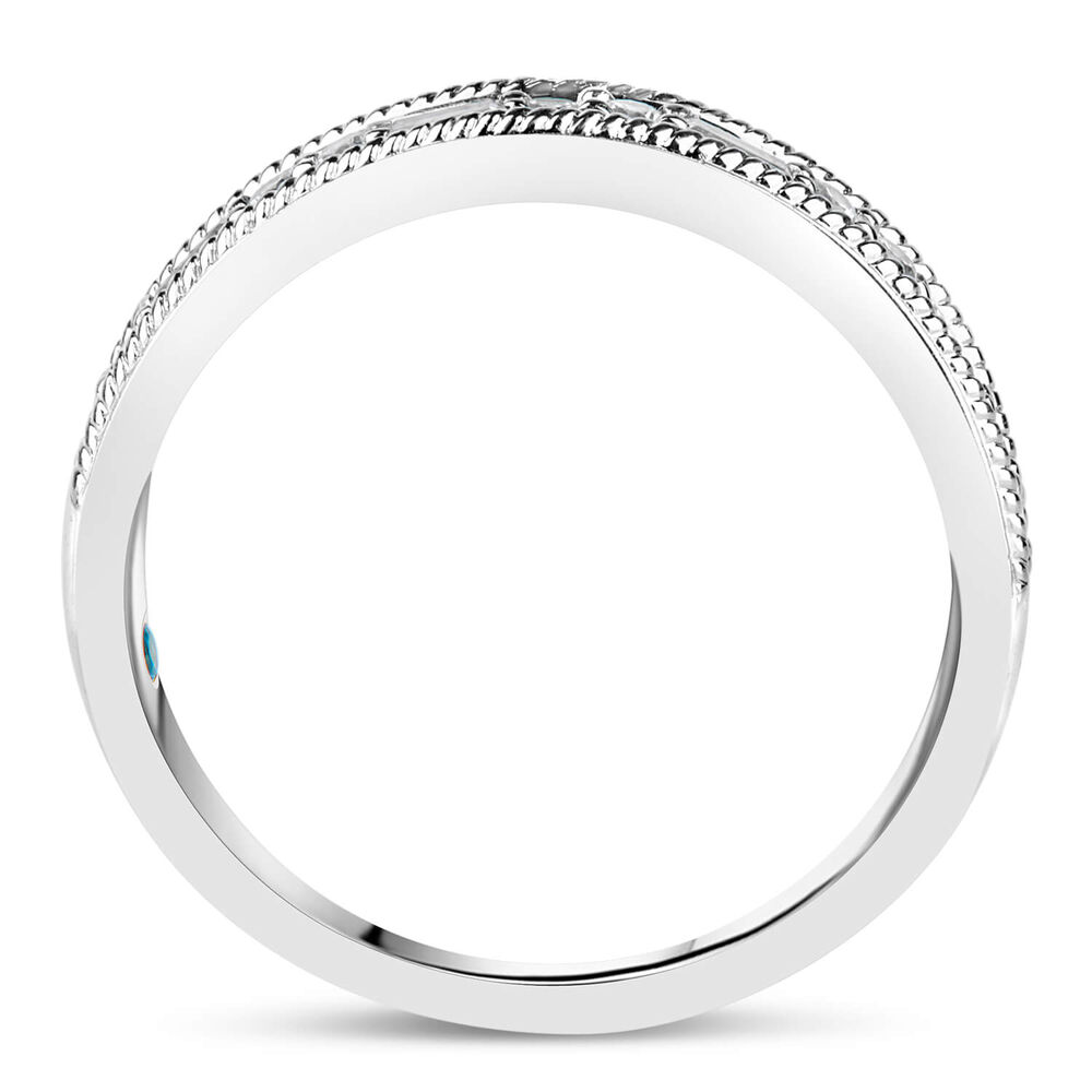 Kathy De Stafford's 18ct White Gold 0.24ct Diamond Round & Baguette Ring image number 2