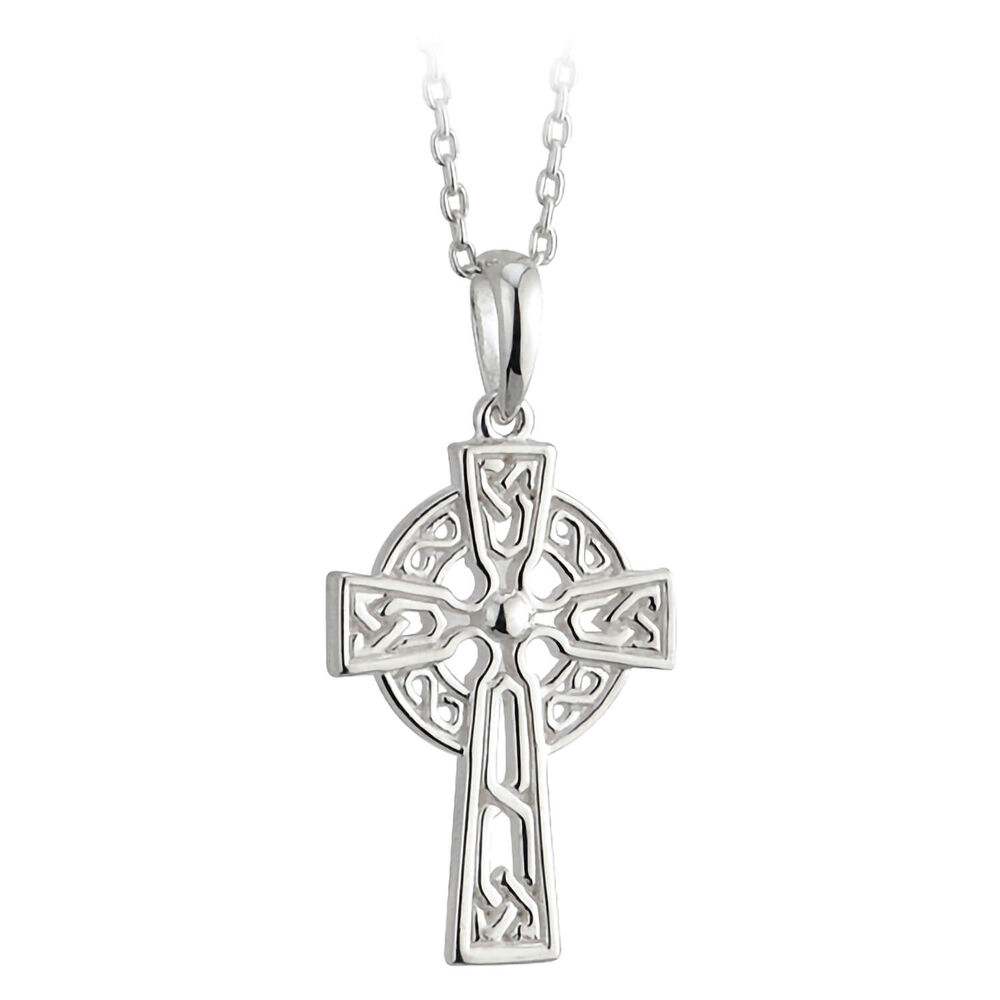 Sterling Silver Small Filigree Celtic Cross Pendant