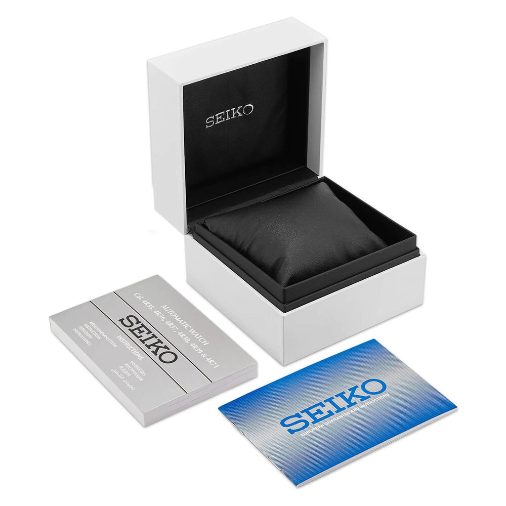 Seiko Presage Cocktail Collection Blue Dial Steel Men's Watch image number 4