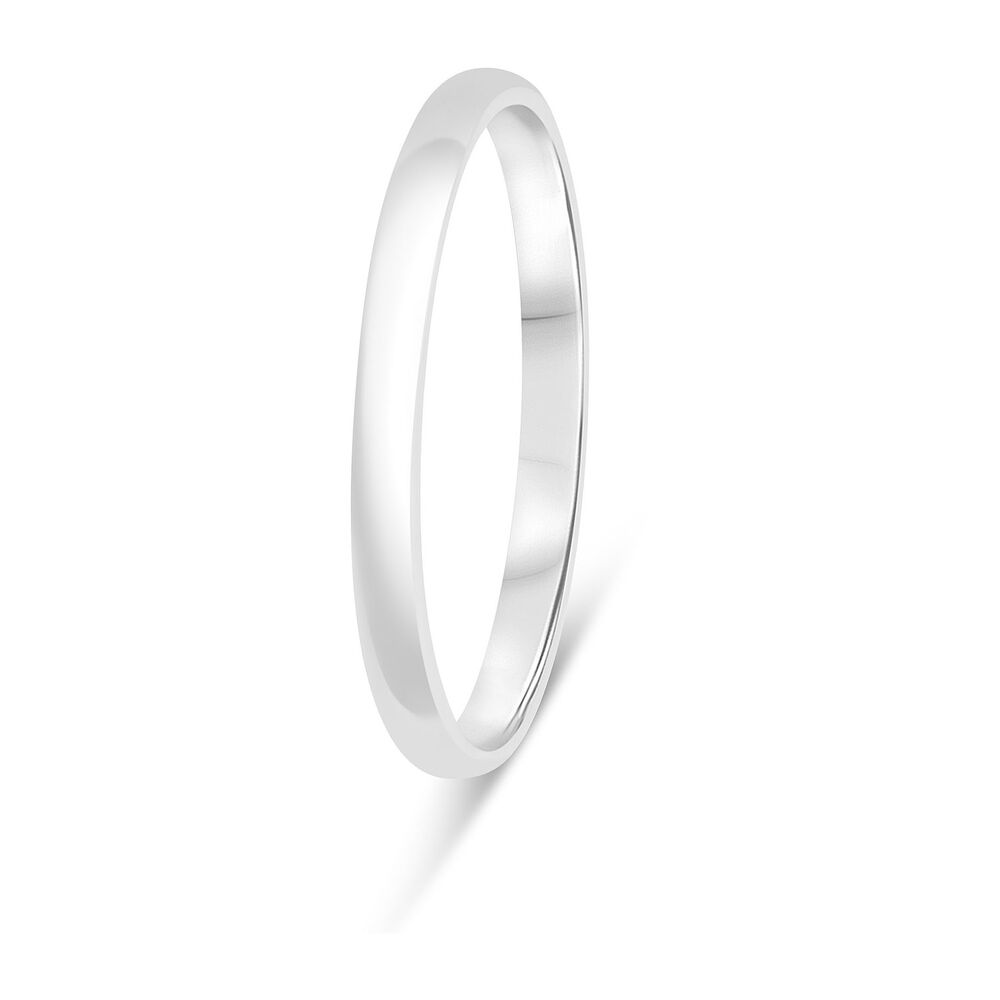 Platinum 2mm Wedding Ring image number 3