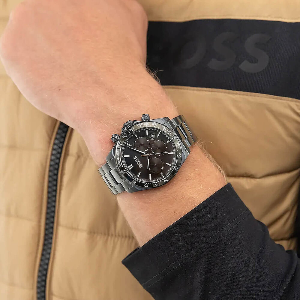 BOSS Hero 2.0 43mm Blue Dial Blue Steel Bracelet Watch image number 3