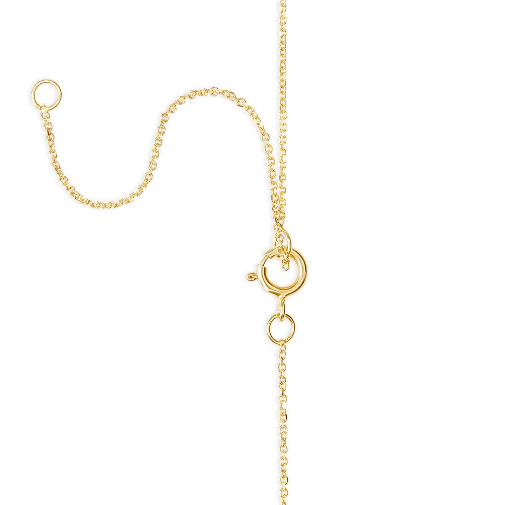 9 Carat Yellow Gold Petite Initial C Necklet (Chain Included) image number 2