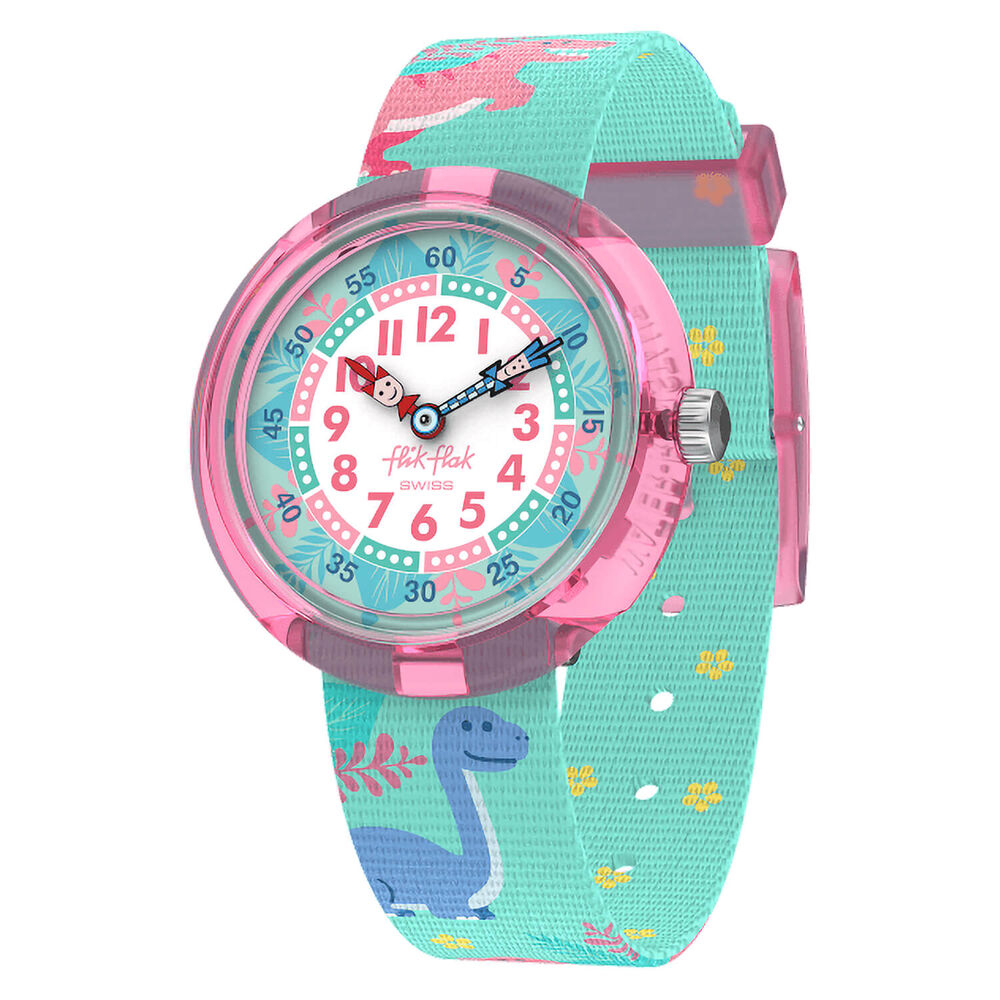 FLIK FLAK Dino Party 30.60mm Quartz Kids Watch image number 0