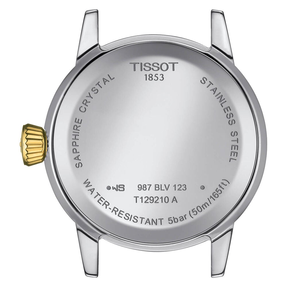 Tissot Classic Dream 28mm Silver Dial Yellow Gold & Steel Bracelet Watch image number 1