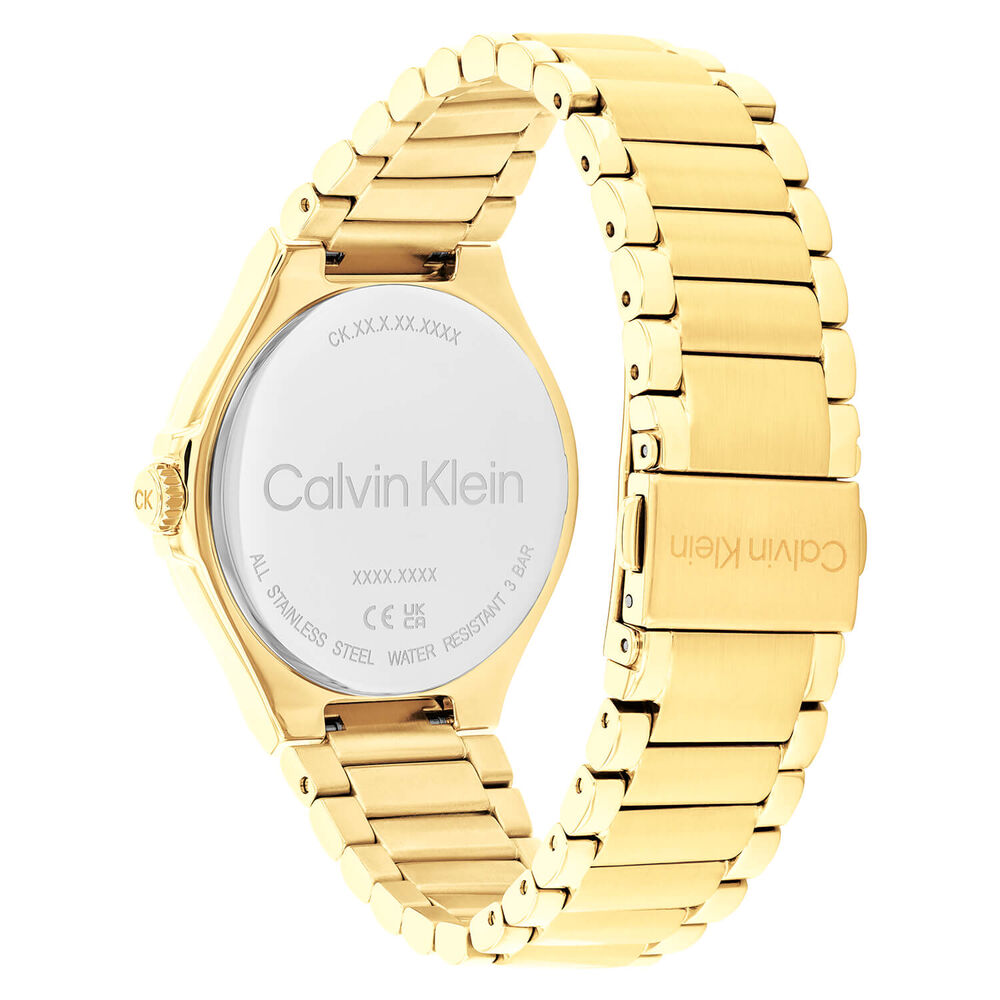 Calvin Klein Vibrancy 38mm Green Dial Gold Plated Steel Bracelet Watch image number 2
