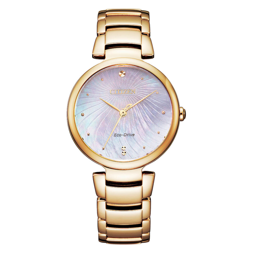 Citizen L Collection Rose Gold Plated Mother of Pearl Dial Bracelet Watch image number 0