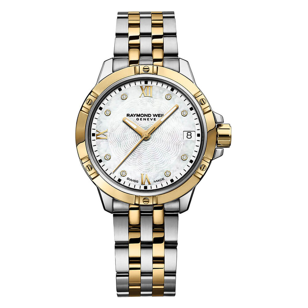 Raymond Weil Tango Diamond Dot Mother Of Pearl Dial Two Tone PVD Bracelet Watch image number 0