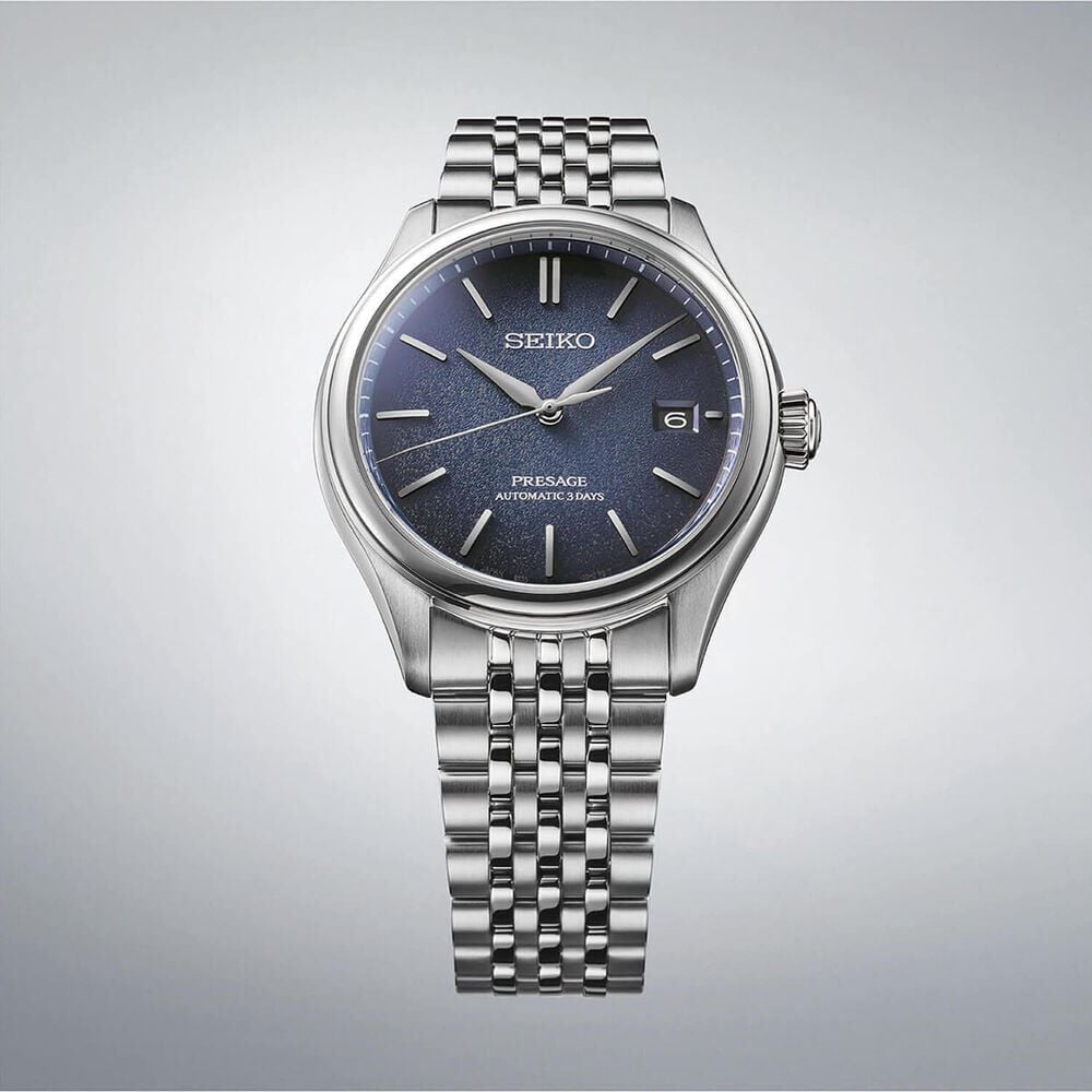 Seiko Presage Classic 'Ai-iro' Japan Blue 40mm Dial Steel Bracelet Watch