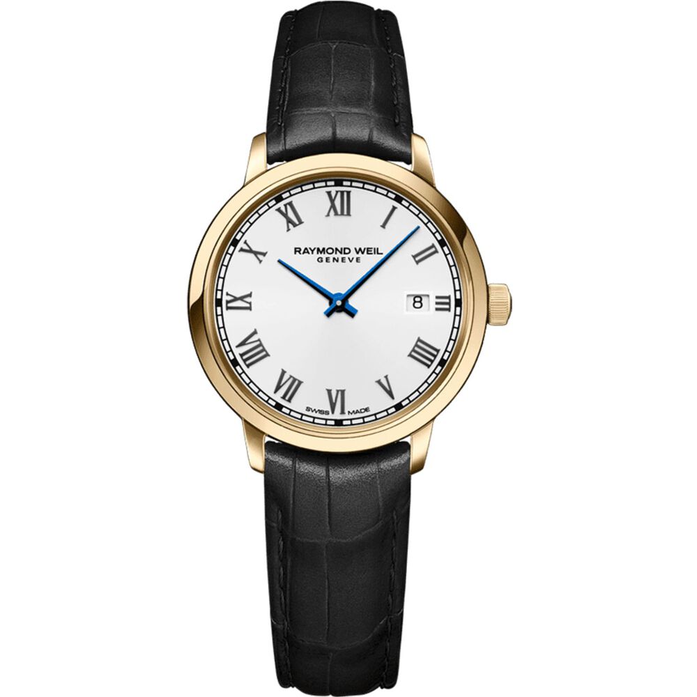 Raymond Weil Toccata 29mm White Roman Numerals Dial Yellow Gold PVD Case Watch image number 0
