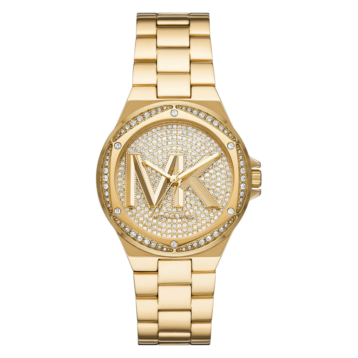 Michael Kors Lennox 37mm MK Dial Yellow Gold Bracelet Watch
