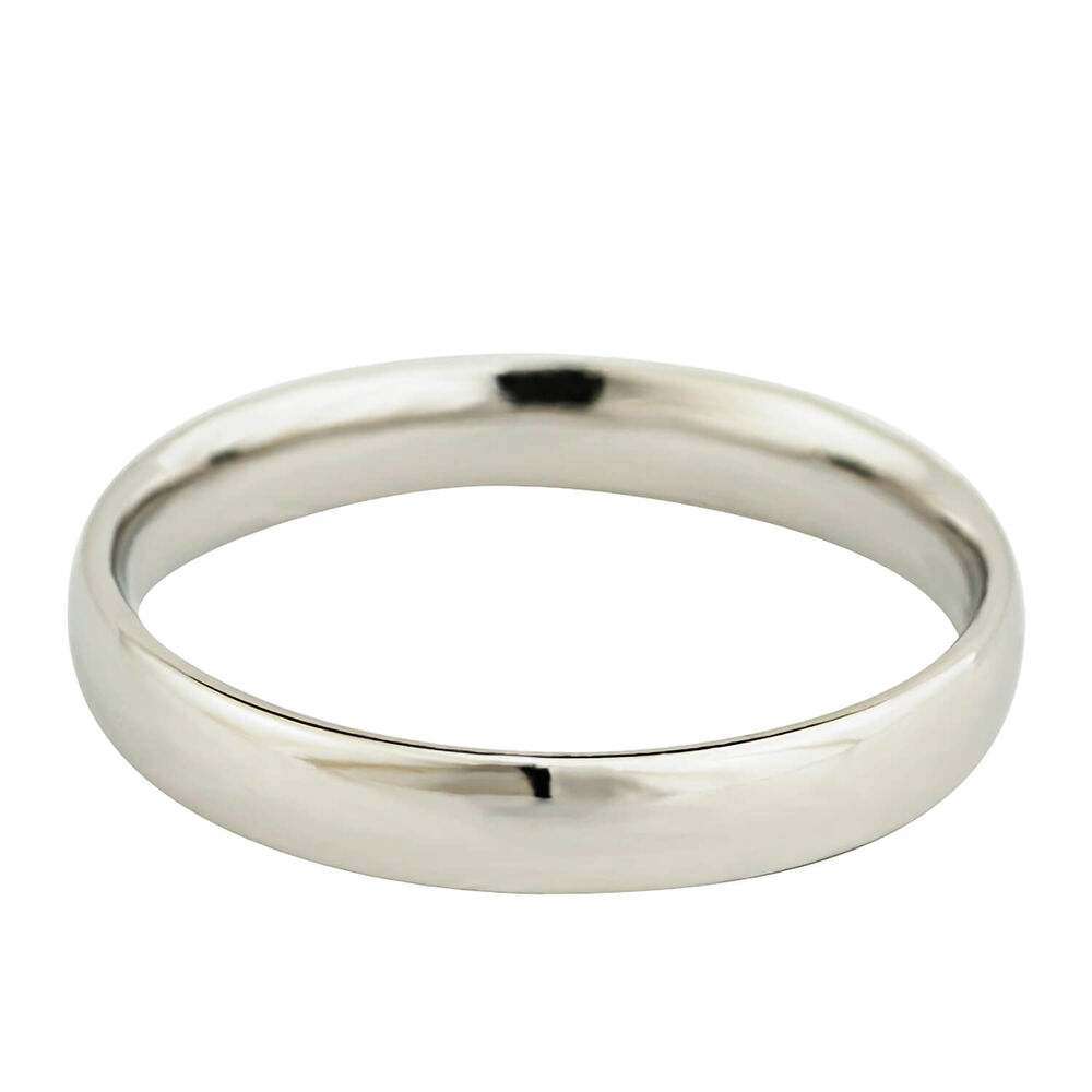 Platinum Ladies 3mm Wedding Ring image number 0