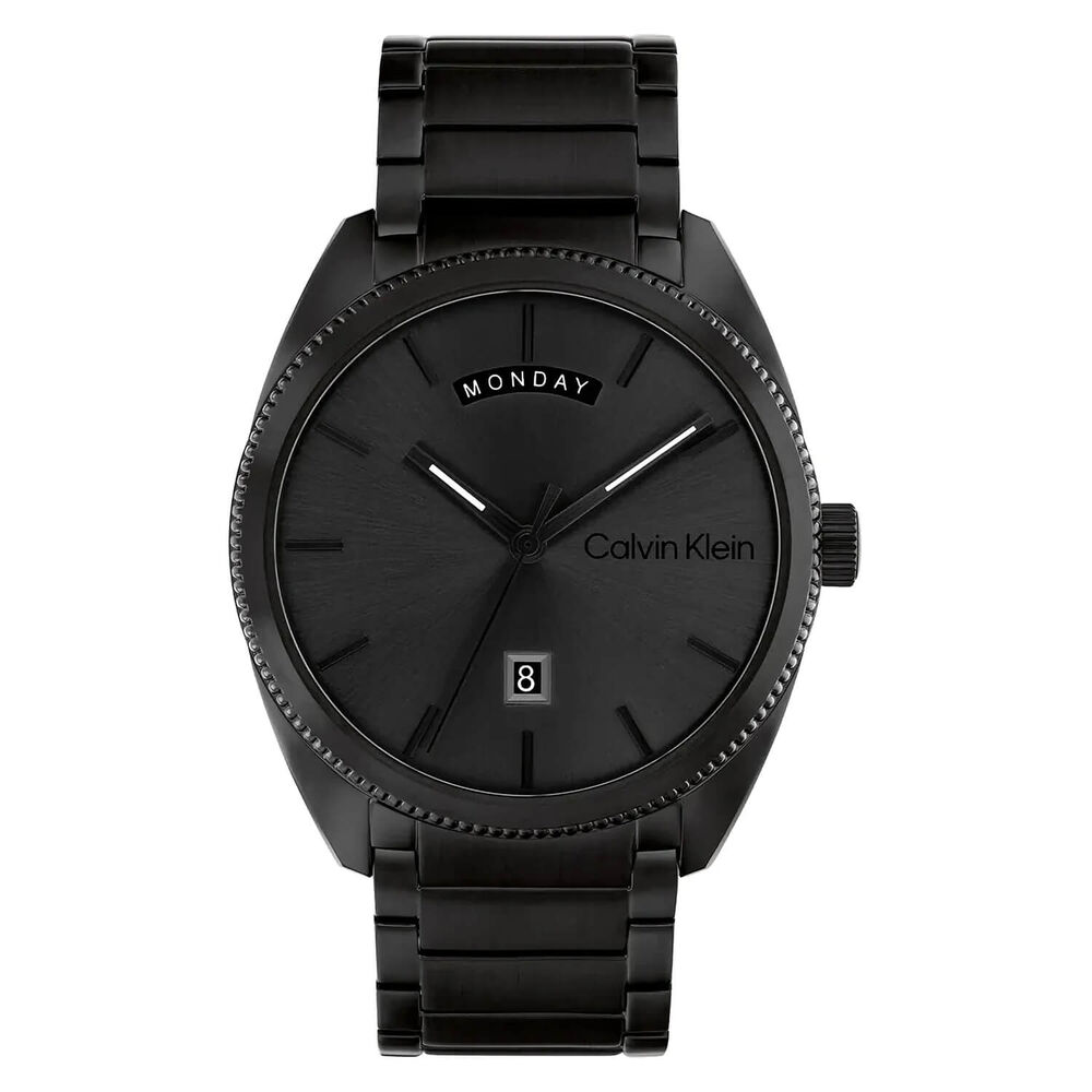 Calvin Klein 42mm Black Dial Steel Bracelet Watch