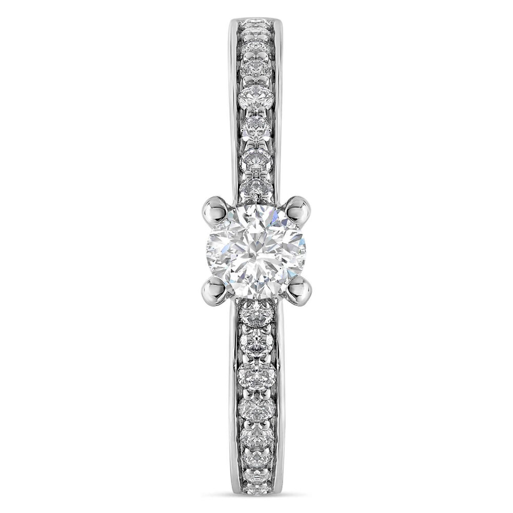 Platinum 0.50 carat diamond ring