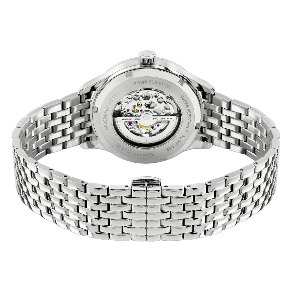 Rotary Greenwich 42mm Silver Dial Stainless Steel Bracelet Watch