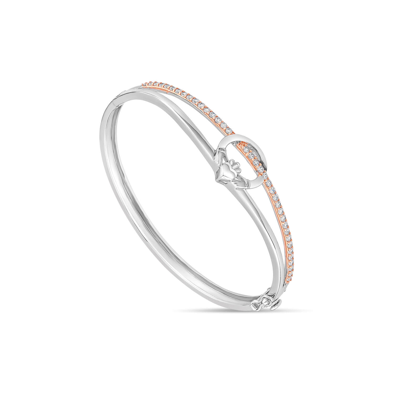 Claddagh bracelet rose hot sale gold