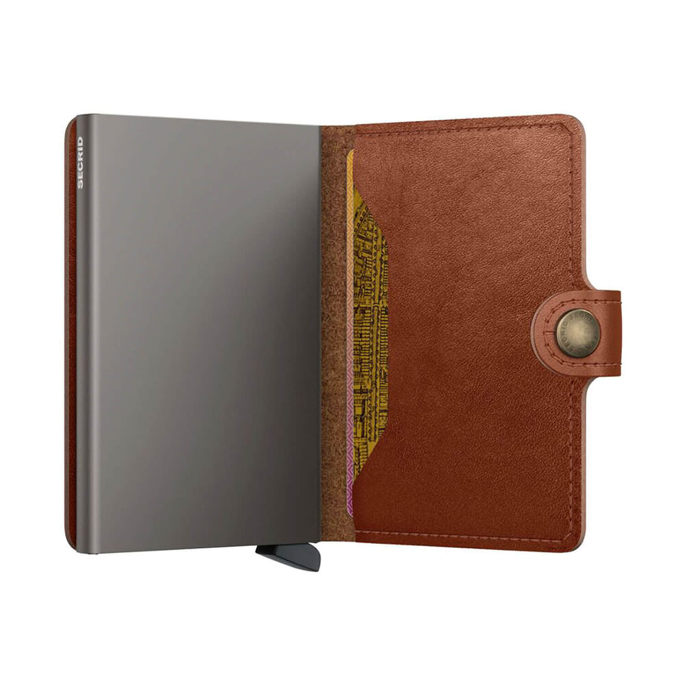 Secrid Texano Saddle Brown Leather Miniwallet image number 3