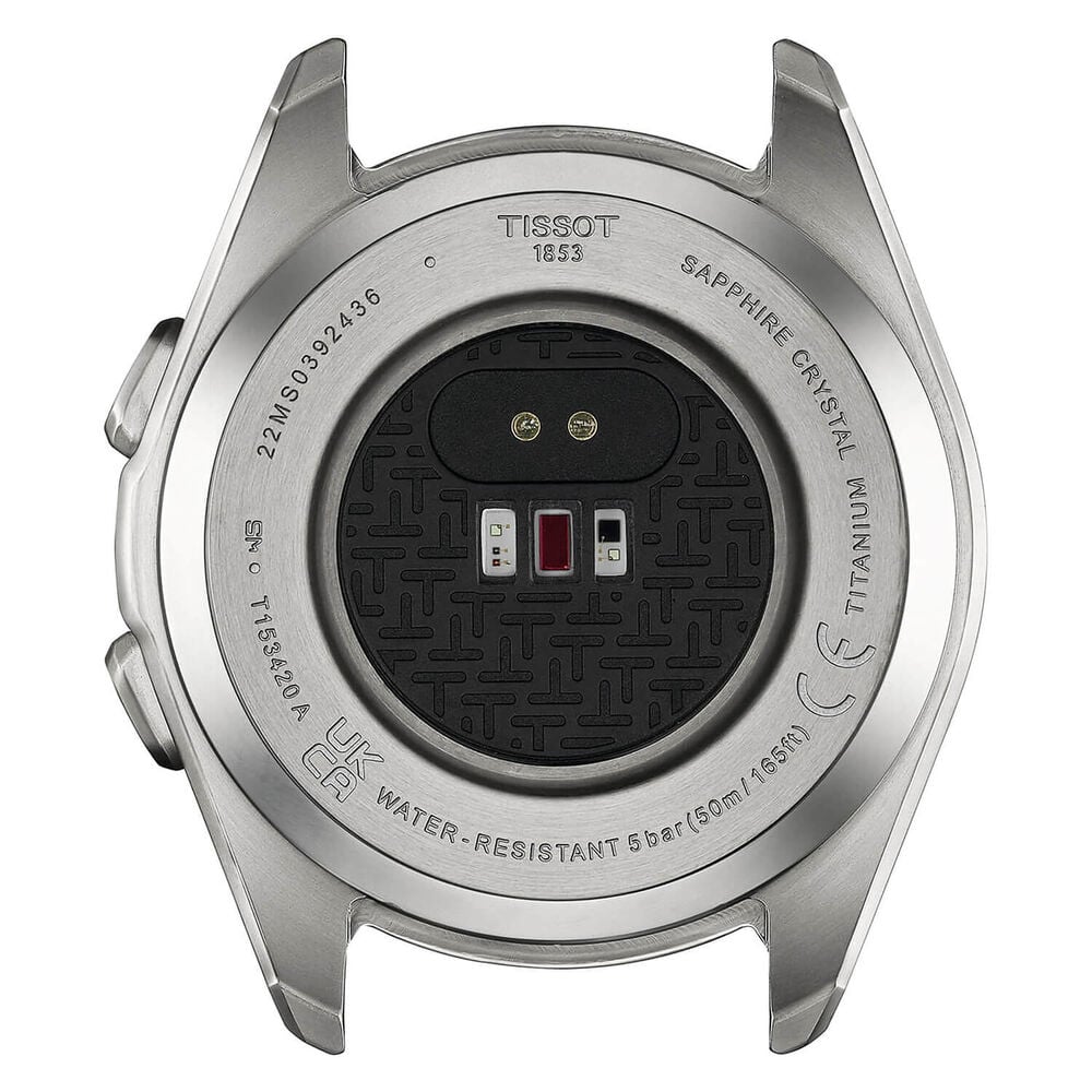 Tissot T-Touch Connect Sport 43.75mm Black Dial Orange Rubber Strap Watch image number 1