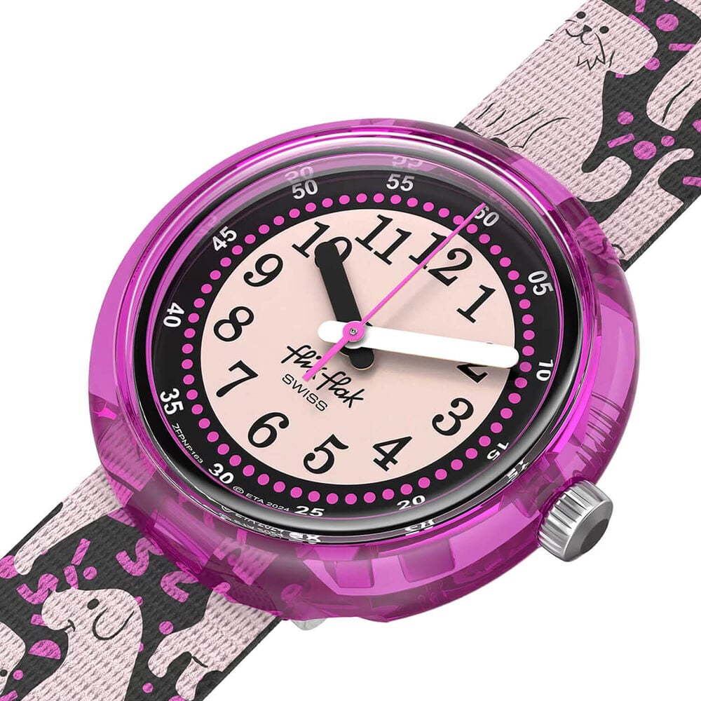 FLIK FLAK Woof Woof Time 31.85mm Black Dial Quartz Kids Watch image number 2