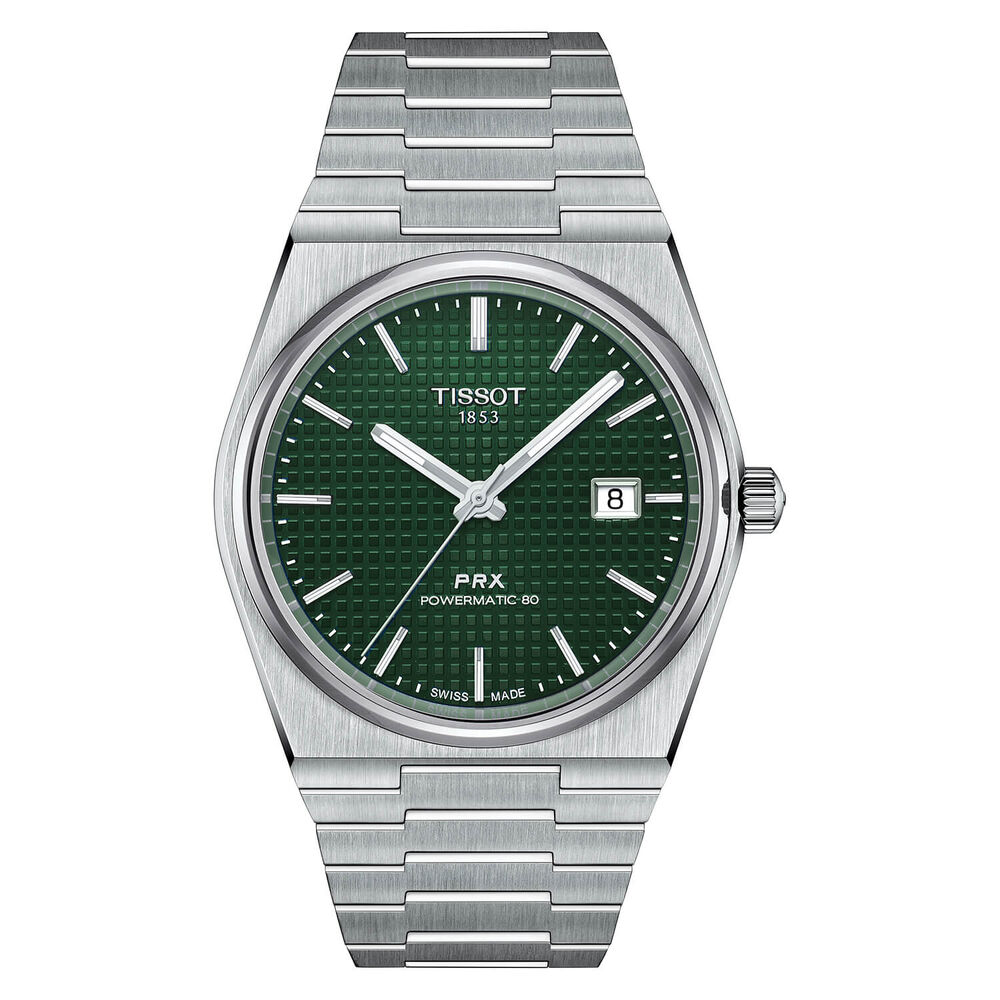 Tissot PRX  Powermatic Auto 40mm Automatic  Green Dial Steel Case Bracelet Watch