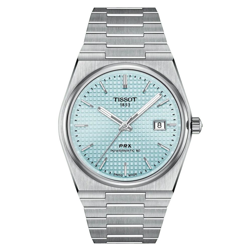 Tissot PRX Powermatic 80 40mm Ice Blue Dial Bracelet Watch