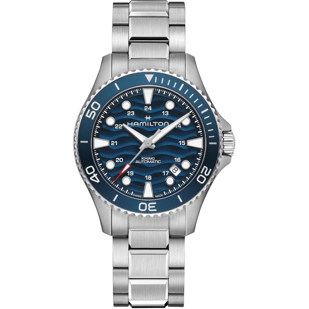 Hamilton Khaki Navy Scuba 40mm Blue Dial Stainless Steel Bracelet Watch