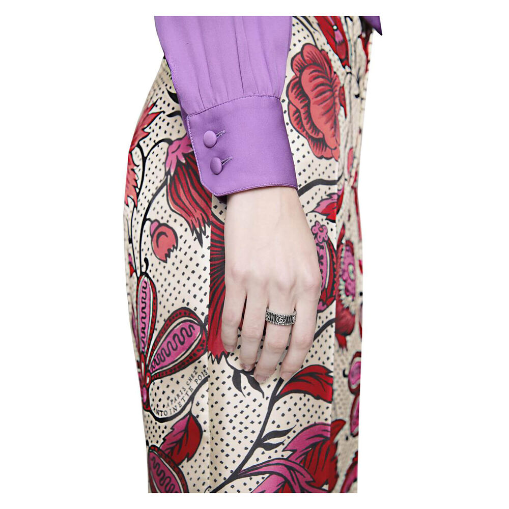 Gucci GG Marmont 8mm Aged Silver Ring image number 2