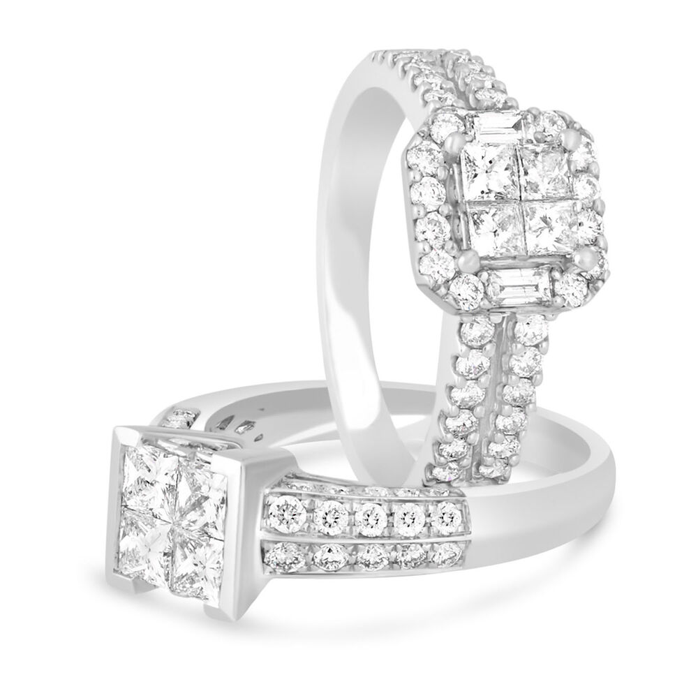 18ct White Gold Engagement Ring image number 6