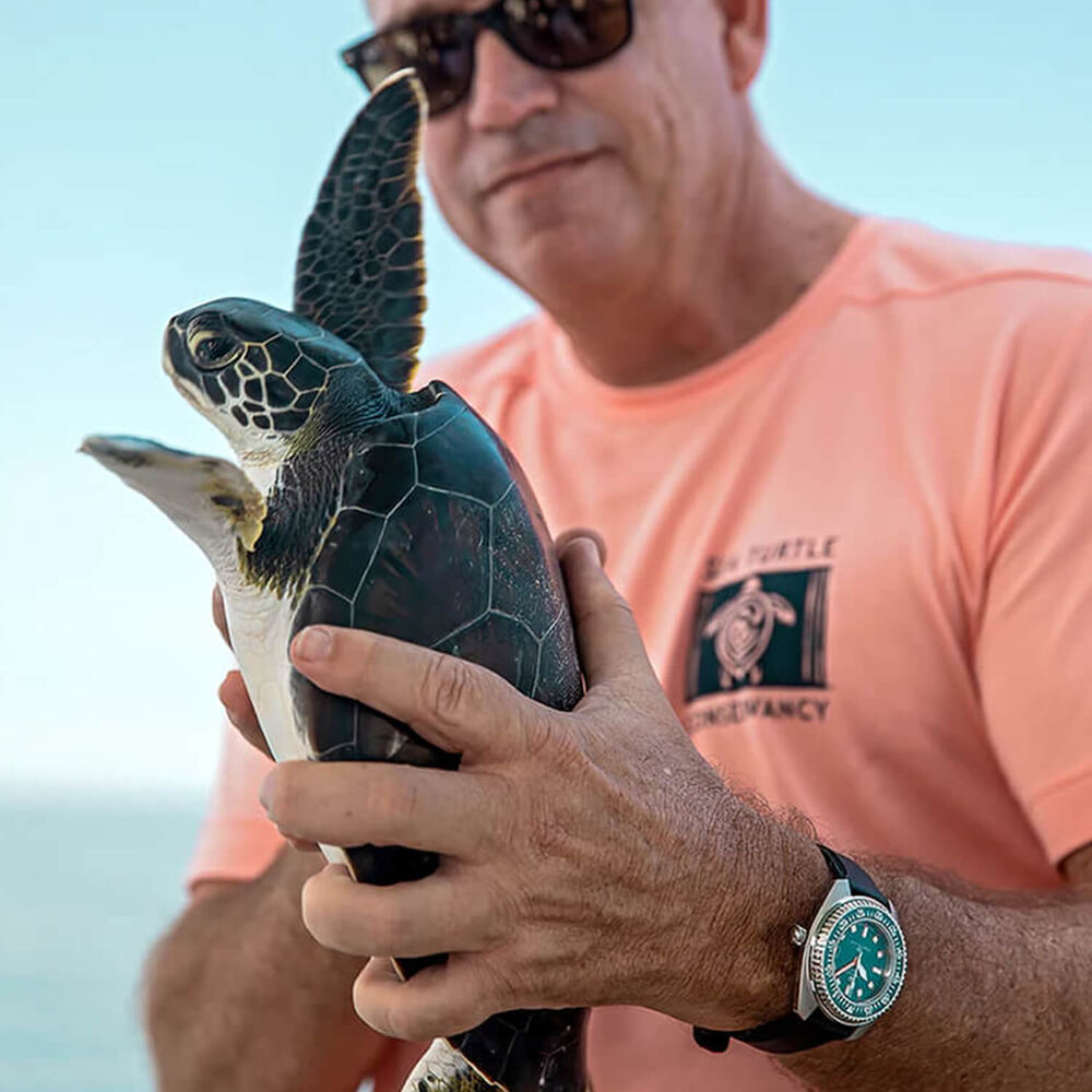 Certina DS Super PH1000M STC 43.5mm Blue Dial Black Rubber Strap Watch image number 5