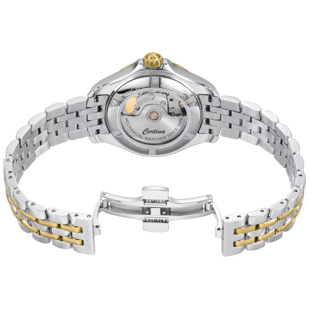 Certina DS Action Lady Powermatic 80 29mm Dark Mother of Pearl Dial Steel Bracelet Watch image number 2