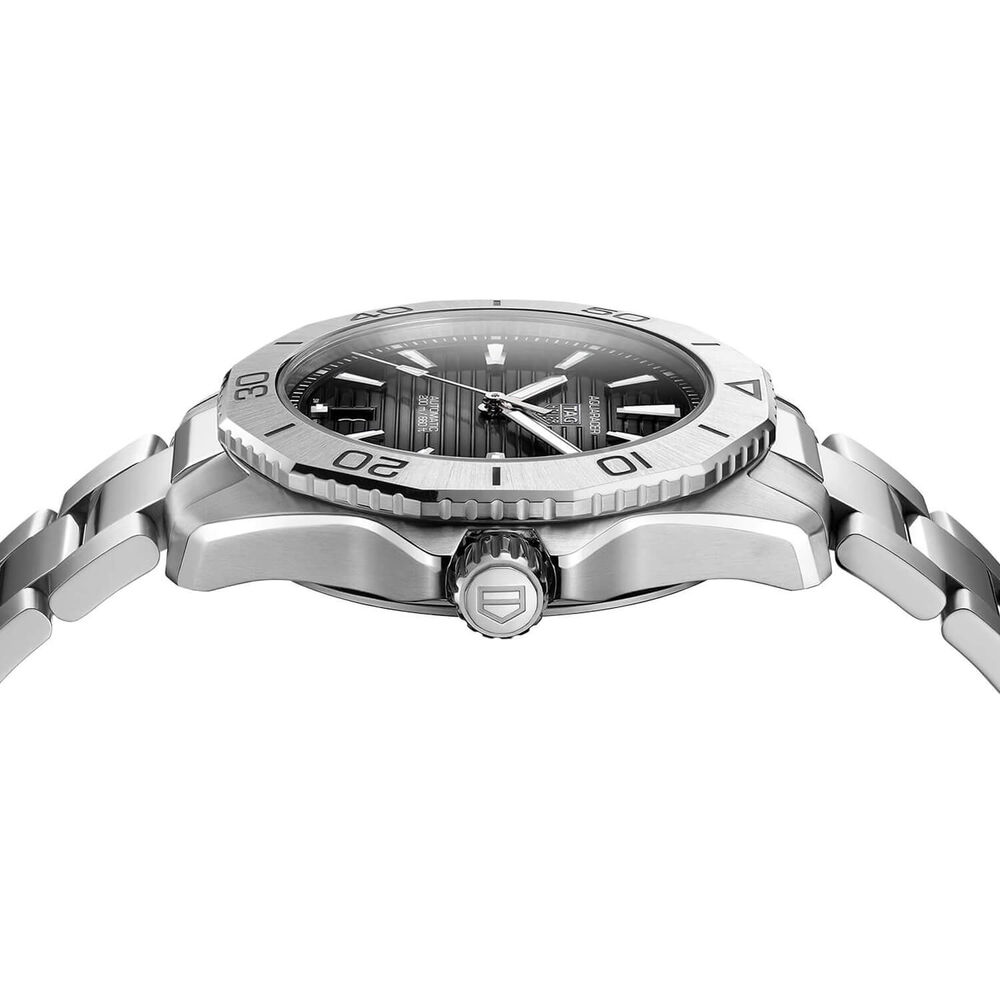TAG Heuer Aquaracer Professional 200 Date 40mm Black Dial Stainless Steel Bracelet Watch image number 2