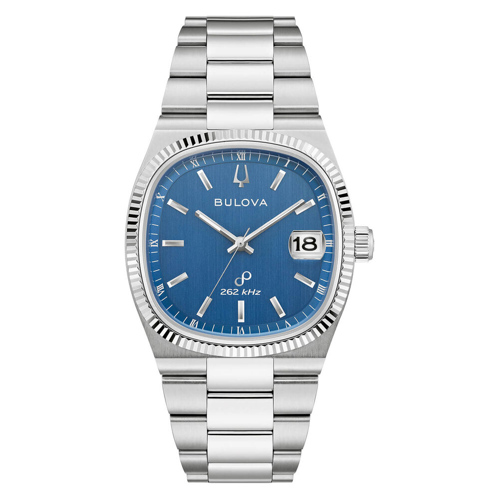 Bulova Super Seville 38mm Blue Dial Steel Bracelet Watch