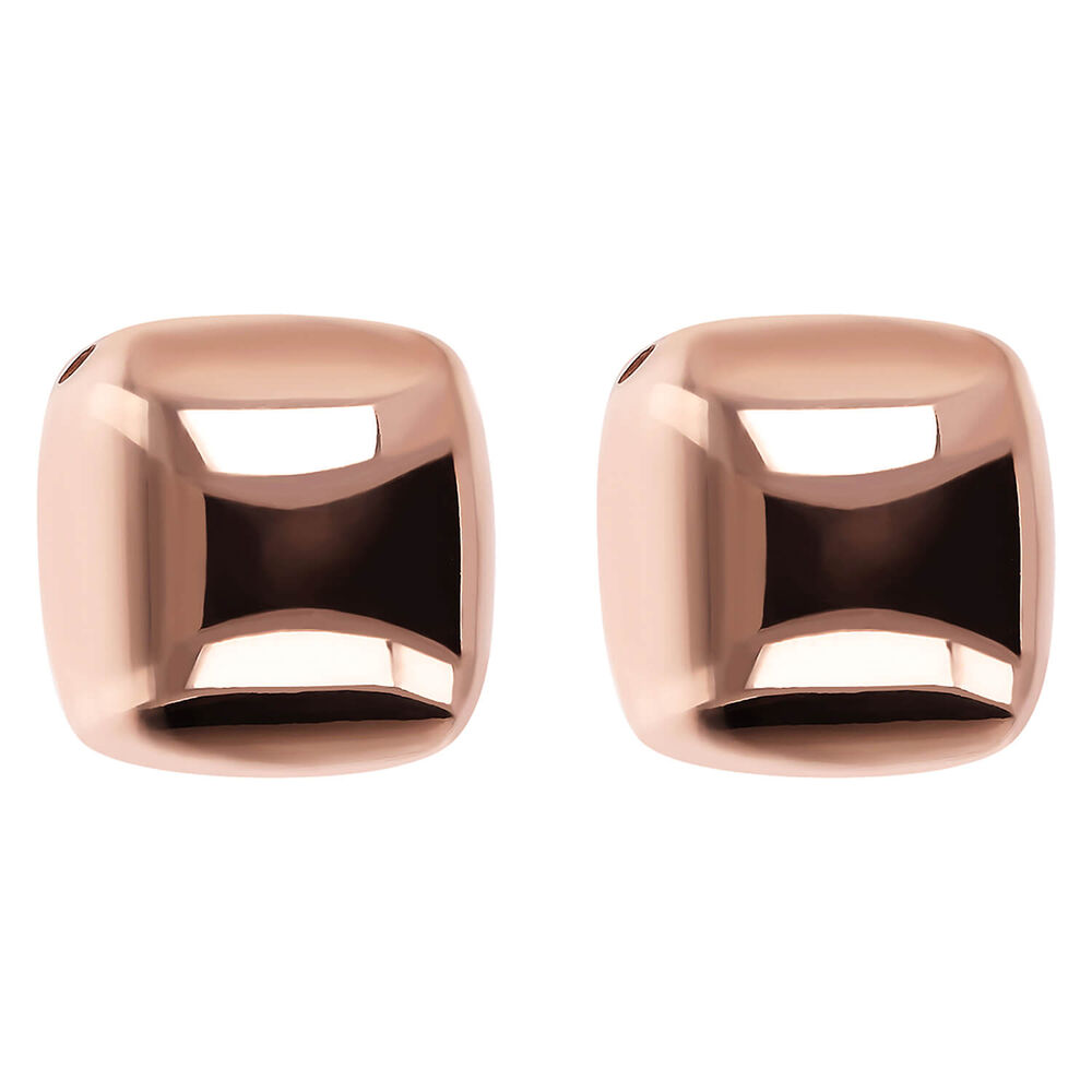Bronzallure 18ct Rose Gold Plated Stud Earrings