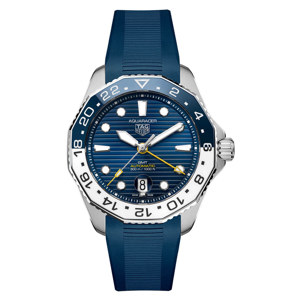 TAG Heuer Aquaracer PRO 300 43mm Blue Dial Strap Watch