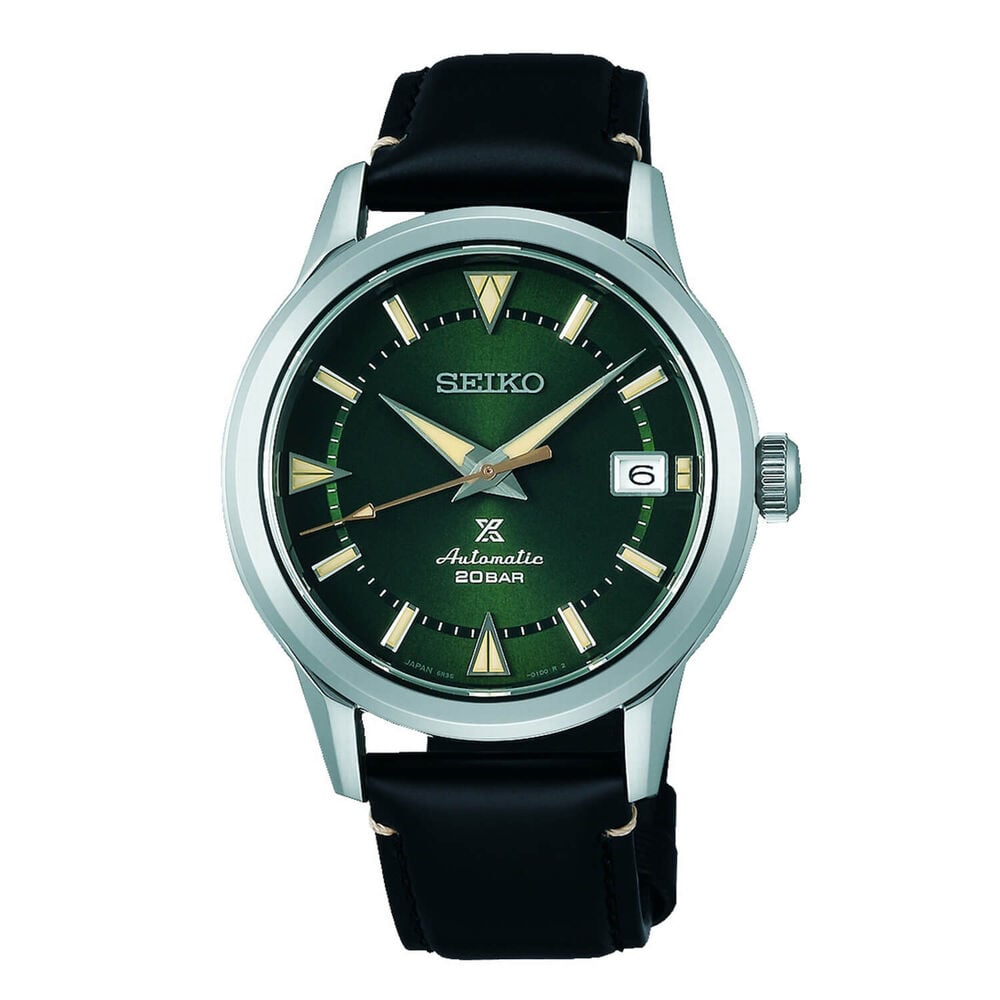 Seiko Prospex Alpinist 38mm Green Dial Black Strap Watch image number 0