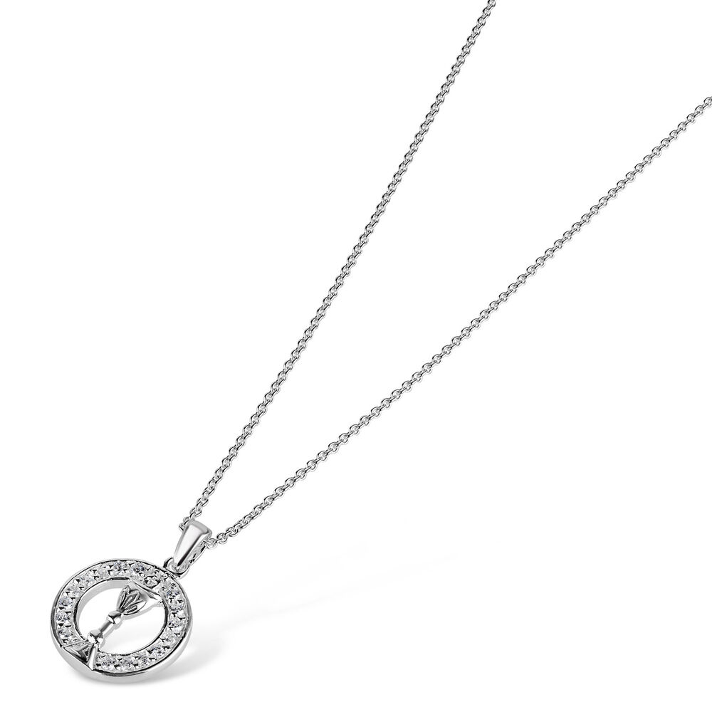 Sterling Silver Chalice Pendant (Chain Included) image number 1