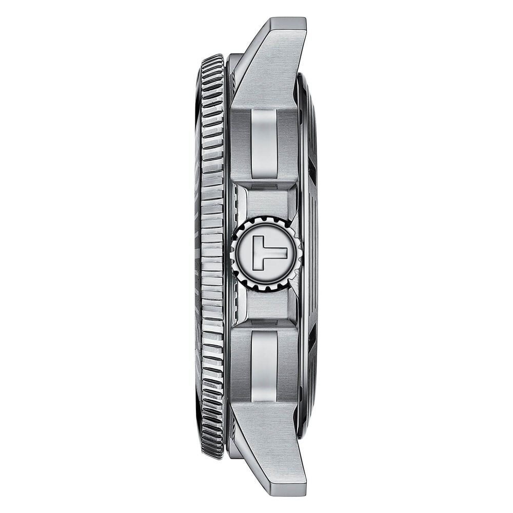 Tissot Seastar Powermatic 80 43mm Blue Dial Steel Case Bracelet Watch image number 2