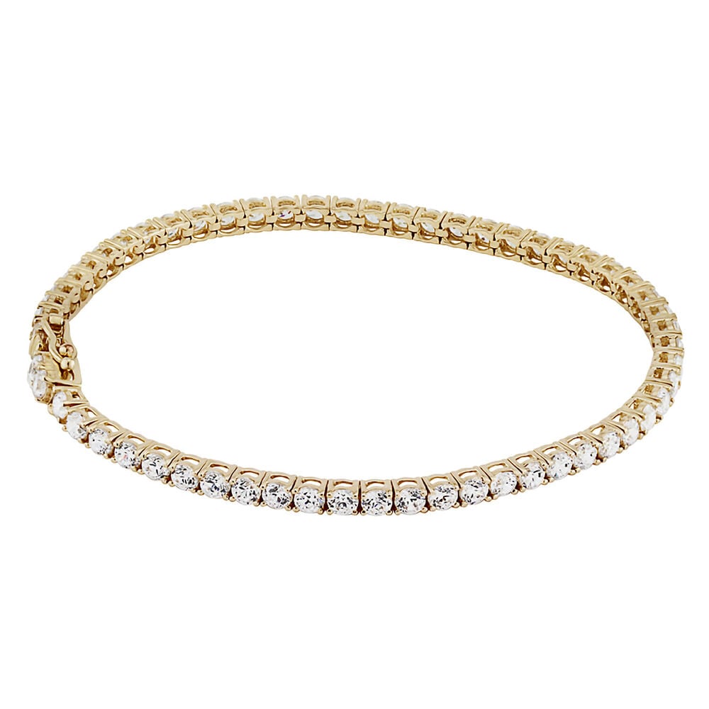 9ct Gold and Cubic Zirconia Bracelet