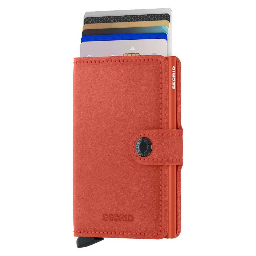 Secrid Original Orange Leather Miniwallet