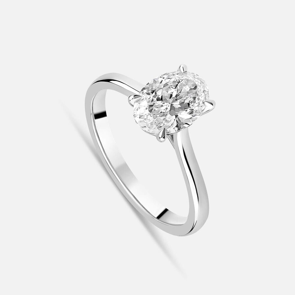 Born NOVA Platinum 1.50ct Oval Lab Grown Diamond Solitaire Ring