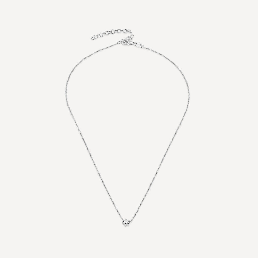 Sterling Silver Small Star Necklet image number 2