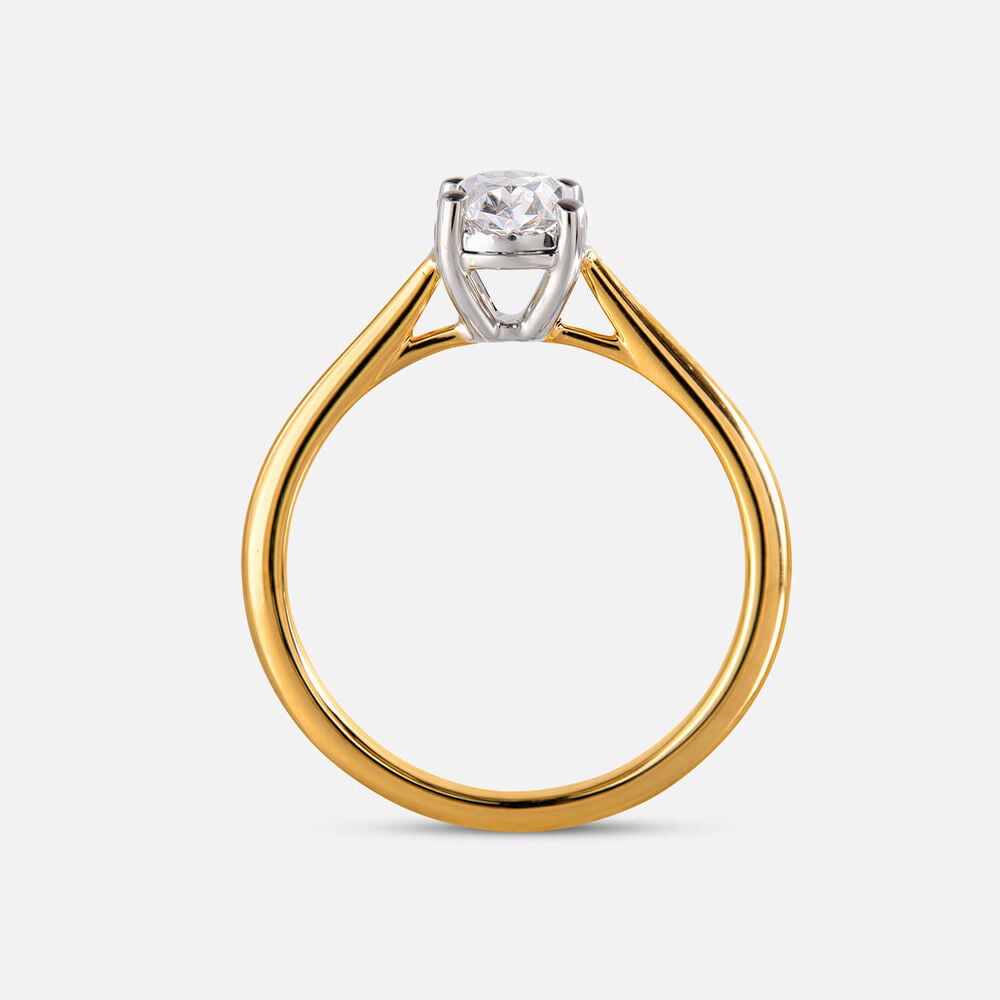 Prism 9ct Yellow Gold 1.00ct Oval Diamond Solitaire Ring