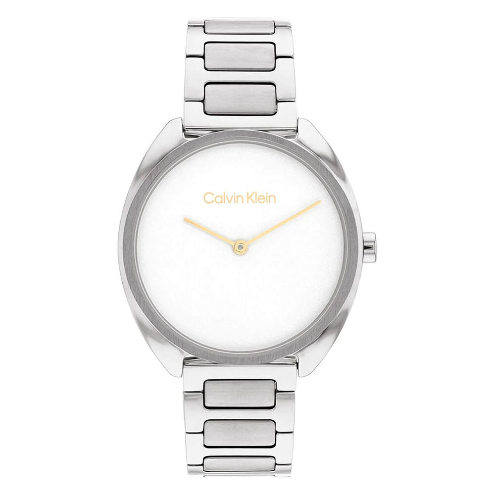 Calvin Klein Adorn 34mm White Dial Steel Bracelet Watch image number 0
