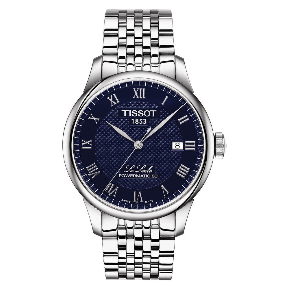 Tissot Le Locle 39mm Automatic Blue Dial Steel Case Bracelet Watch image number 0