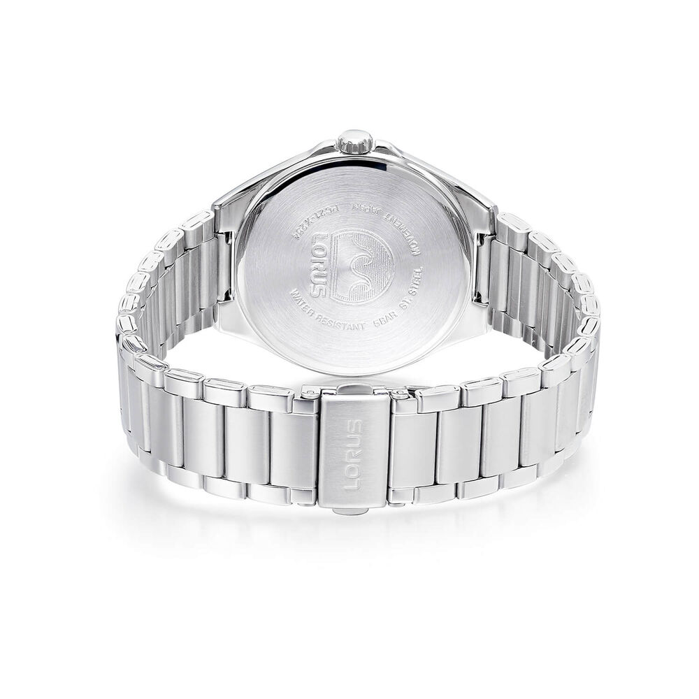 Lorus Quartz Gents 40mm Dark Blue Dial Steel Bracelet Watch